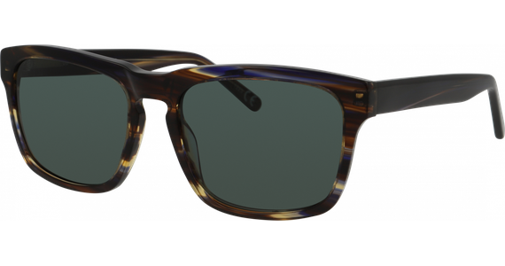 SunRay 06-47070-01 5517, Dunkelbraun/ Blau mamoriert Sonnenbrille - Ansicht 2