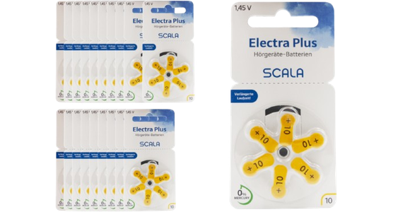 Scala Hörgerätebatterien Electra plus 10 (120 Stk.) - Ansicht 2