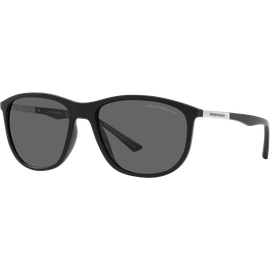 Emporio Armani EA4201 500187 - Sonnenbrille Herren - Fassung: Schwarz, Kunststoff, Eckig - Glasfarbe: Grau