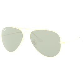 Ray-Ban Aviator Classic RB3025 Glänzend Gold / Grün 001 62 - LARGE - Sonnenbrille Unisex - Fassung: Gold, Metall, Pilot - Glasfarbe: Grün