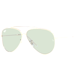 Ray-Ban Aviator Reverse RBR0101S 001/VR Gold/Grün 59 - MEDIUM - Sonnenbrille Unisex - Fassung: Gold, Metall, Pilot - Glasfarbe: Grün