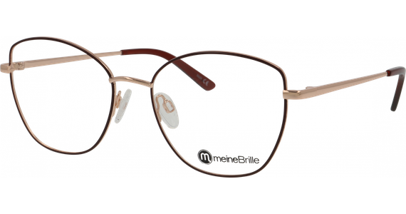 meineBrille 04-40110-01, Weinrot/Roségold glänzend Brille - Ansicht 2