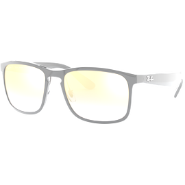 Ray-Ban RB4264 Chromance 601/J0 - Sonnenbrille Herren - Fassung: Schwarz, Kunststoff, Eckig - Glasfarbe: Polar Blau Verspiegelt Gold Farbverlauf