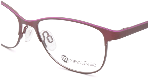 meineBrille 04-69110-01, Dunkel Rot/Pink nah - Ansicht 4
