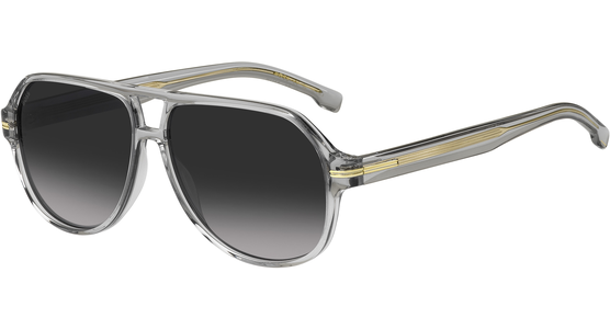 HUGO BOSS BOSS 1507/S - Sonnenbrille Herren - Fassung: Grau, Kunststoff, Pilot - Glasfarbe: Dunkelgrau Verlauf - Ansicht 2