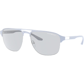 Emporio Armani EA2144 336887 - Sonnenbrille Herren - Fassung: Blau, Metall, Pilot - Glasfarbe: Grau