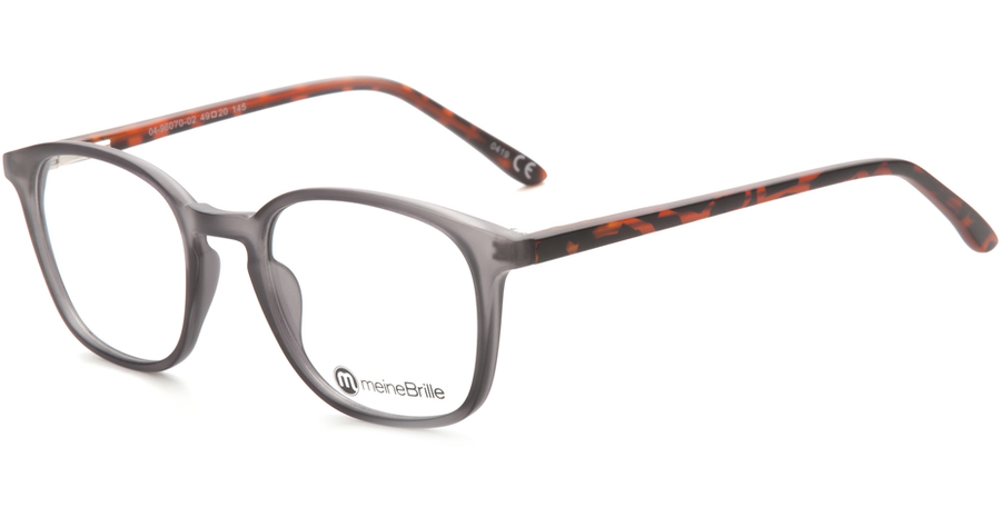 meineBrille 04-96070-02, Grau/Havanna Matt front