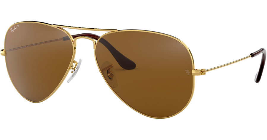 Ray-Ban Aviator Classic RB3025 001/57 Gold/Braun 62 - LARGE Sonnenbrille
