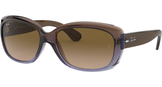 Ray-Ban RB4101 Jackie Ohh Glänzend Braun / Verlauf Braun 860/51 58 Sonnenbrille Damen - Ansicht 2