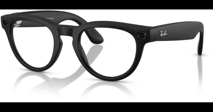  Ray-Ban Meta Headliner RW4009 601S1Z 50 Matt Schwarz selbsttönende Gläser Grau (Gen 1) Ansicht 1