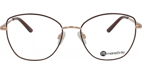 meineBrille 04-40110-01, Weinrot/Roségold glänzend - Ansicht 5