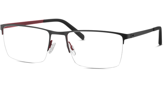 Freigeist 862048 59 10 - Halbrand Brille Herren - Fassung: Schwarz, Metall, Rechteckig - Ansicht 3