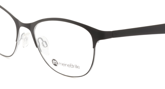 meineBrille 04-87010-01, Schwarz/Weiß Matt nah - Ansicht 7