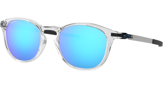 Oakley Pitchman OO9439 943904, Transparent glänzend/Prizm Sapphire - Sportsonnenbrille Herren - Fassung: Transparent, Kunststoff, Rund - Glasfarbe: Prizm Sapphire - Ansicht 2