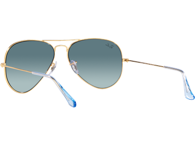 Ray-Ban Aviator Gradient RB3025 001/3M Gold/ Blau Verlauf 55 - SMALL - Ansicht 5