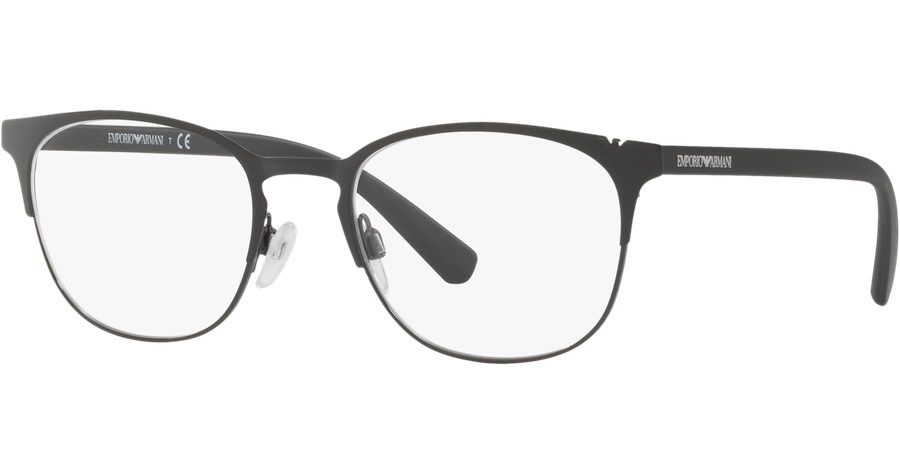 Emporio Armani EA1059 3001 - Brille Herren - Fassung: Schwarz, Metall, Eckig - Glasfarbe: Grau