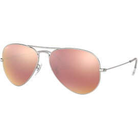 Ray-Ban Aviator Flash Lenses RB3025 019/Z2 Silber Verspiegelte Sonnenbrille