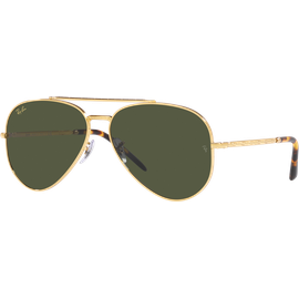 Ray-Ban New Aviator RB3625 919631 Gold/Grün 58 - Sonnenbrille