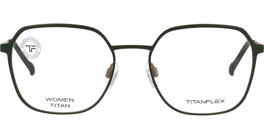 Titanflex Brille 826030 53 40 Damen Grün Metall