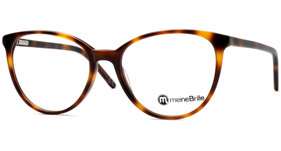 meineBrille 04-06000-02, Havanna links Cateye Brille - Ansicht 2
