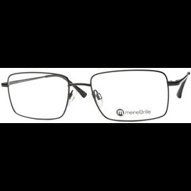 meineBrille 04-12030-02, Schwarz Schräg rechteckige Brille