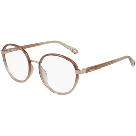 Chloé Brille CH0033O Orange/Braun/Rosé Rund