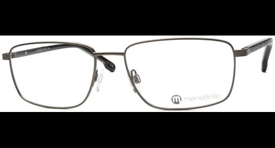 meineBrille 04-12050-02, Schwarz Schräg rechteckige Brille - Ansicht 2