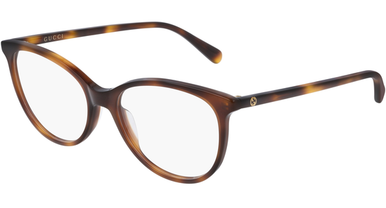 Gucci GG0550O HAVANA Cateye Brille - Ansicht 2