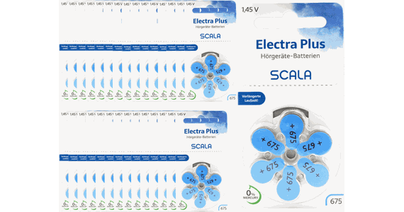 Scala Hörgerätebatterien Electra plus 675 (180 Stk.) - Ansicht 2