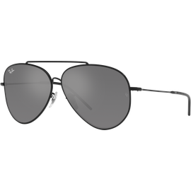Ray-Ban Aviator Reverse RBR0101S 002/GS Schwarz/Grau 62 Sonnenbrille