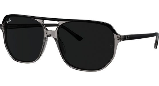 Ray-Ban Bill One RB2205 1396B1 - Sonnenbrille Unisex - Fassung: Grau, Kunststoff, Irregulär - Glasfarbe: Grau - Ansicht 2