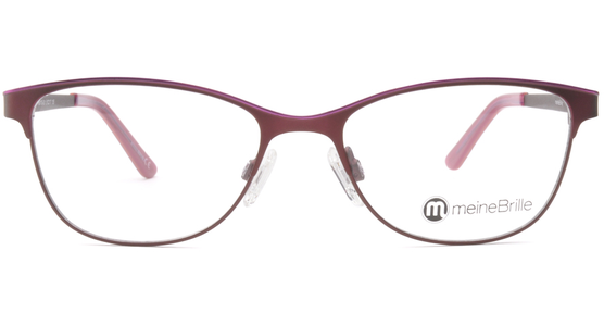 meineBrille 04-69110-01, Dunkel Rot/Pink front - Ansicht 3