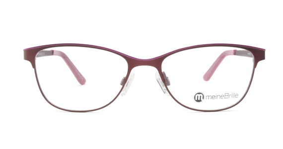 meineBrille 04-69110-01, Dunkel Rot/Pink front - Ansicht 3