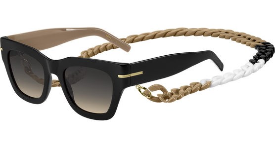 HUGO BOSS BOSS 1520/N/S - Sonnenbrille Damen - Fassung: Schwarz, Kunststoff, Eckig - Glasfarbe: Grau-Braun Verlauf - Ansicht 2