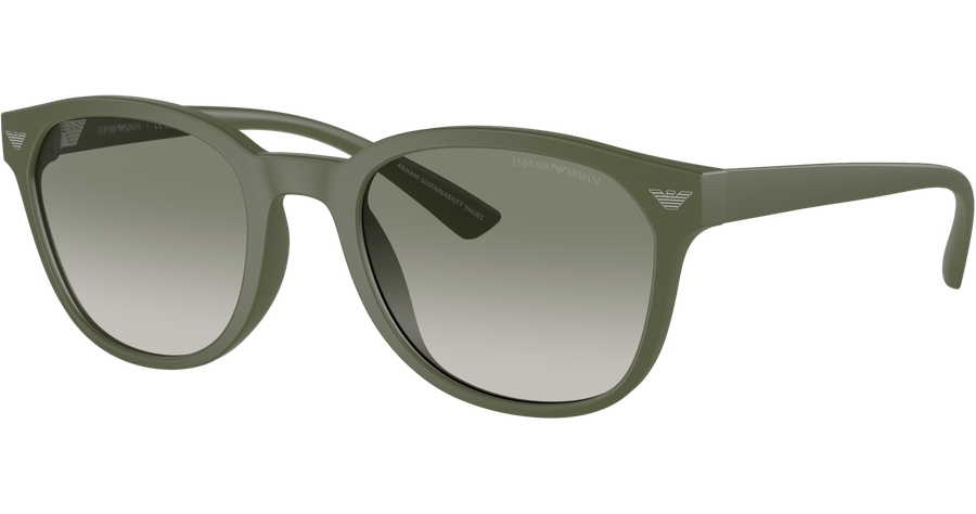 Emporio Armani EA4225U 60998E - Sonnenbrille Herren - Fassung: Grün, Kunststoff, Panto - Glasfarbe: Green Gradient