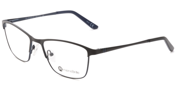 meineBrille 04-87020-01, Schwarz/Blau Matt links - Ansicht 2
