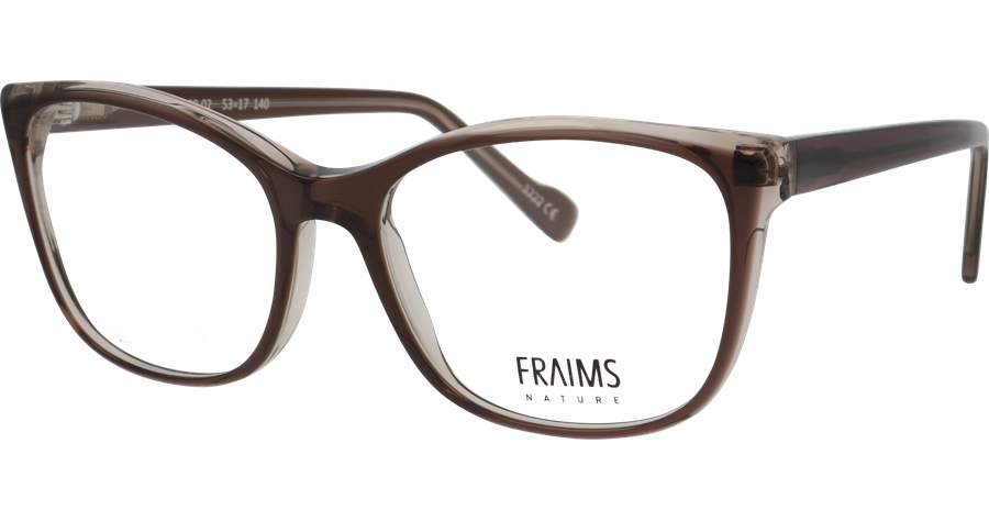 FRAIMS Brille Damen FRAIMS NATURE 03-31100-02 Ivy, Graubraun glänzend Ansicht 1