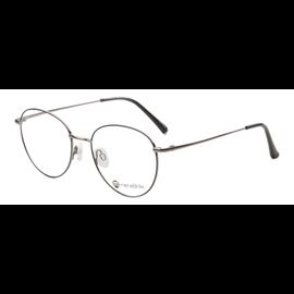 meineBrille 04-96090-01, Schwarz/Gun Glänzend Pantobrille
