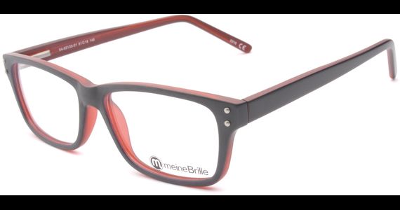 meineBrille 04-69130-01, Marine Blau/Rot Matt links - Ansicht 2