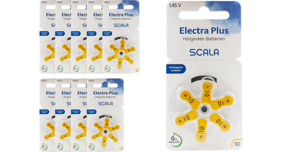 Scala Hörgerätebatterien Electra plus 10 (120 Stk.) - Ansicht 3