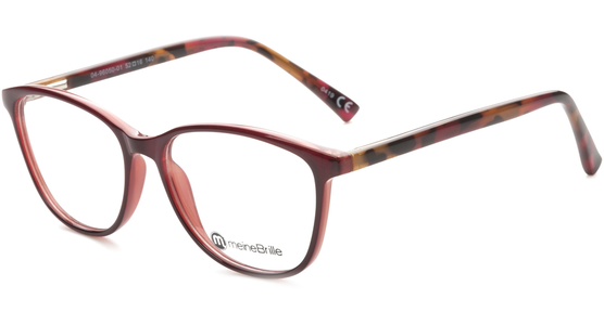 meineBrille 04-96050-01, Weinrot/Rot Havanna - Ansicht 2