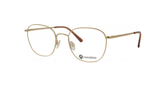 meineBrille 04-20180-02 Gold matt Schrägansicht links - Ansicht 2