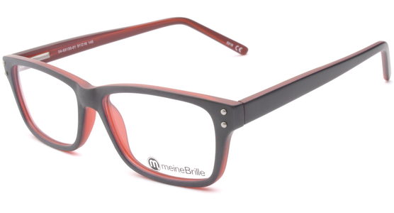 meineBrille 04-69130-01, Marine Blau/Rot Matt links - Ansicht 2