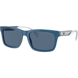 Emporio Armani EA4224 609280 - Sonnenbrille Herren - Fassung: Blau, Kunststoff, Rechteck - Glasfarbe: Blau