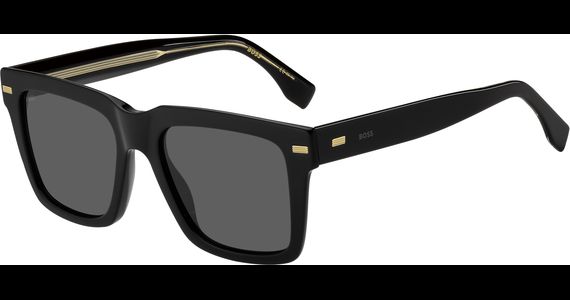 HUGO BOSS BOSS 1442/S BLACK - Sonnenbrille Herren - Fassung: Schwarz, Kunststoff - Ansicht 3
