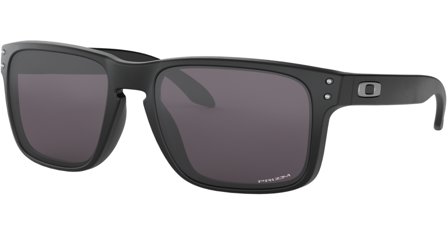 Oakley Holbrook Matte Black / Prizm Grey OO9102 E855 55 schwarze Sonnenbrille