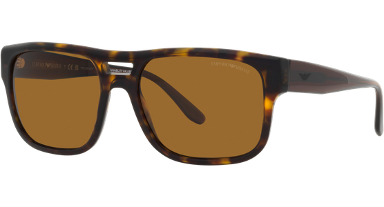 Emporio Armani EA4197 587983 - Sonnenbrille Herren - Fassung: Havanna, Kunststoff, Eckig - Glasfarbe: Brown Polar - Ansicht 2