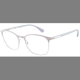 Emporio Armani EA1114 3380, Braun matt - Brille Herren - Fassung: Braun, Metall, Panto - Glasfarbe: Grau