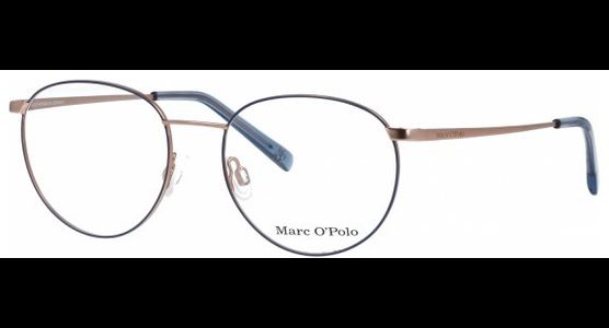 Marc O'Polo Brille 502136 27 5117 Gold Blau Unisex Metall, Rund - Ansicht 2