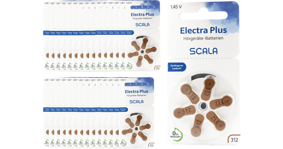 Scala Hörgerätebatterien Electra plus 312 (180 Stk.)